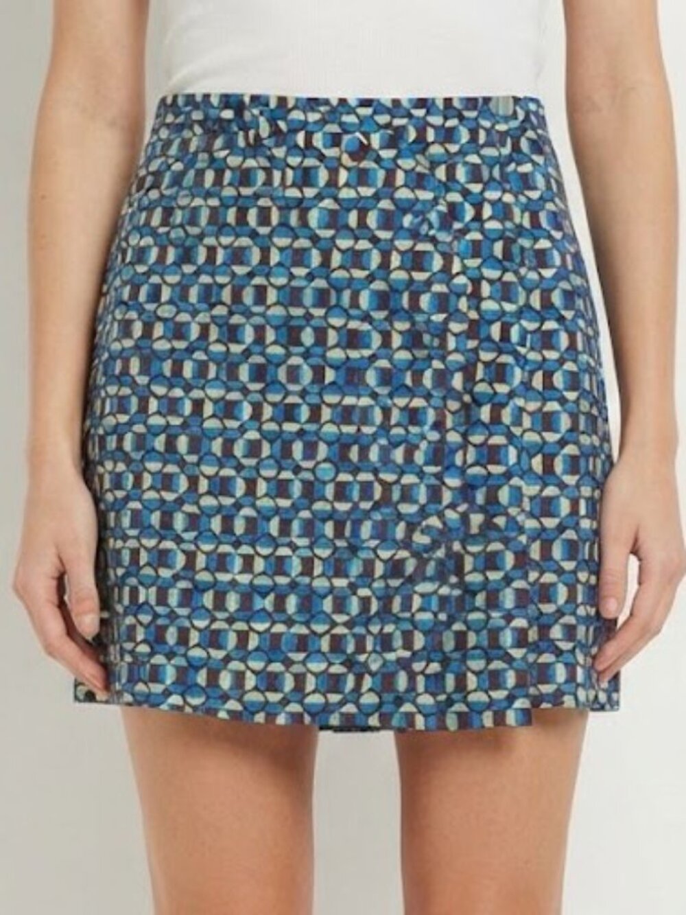 Urban Outfitters Retro 70's Style Cirle Pattern Mini Skirt